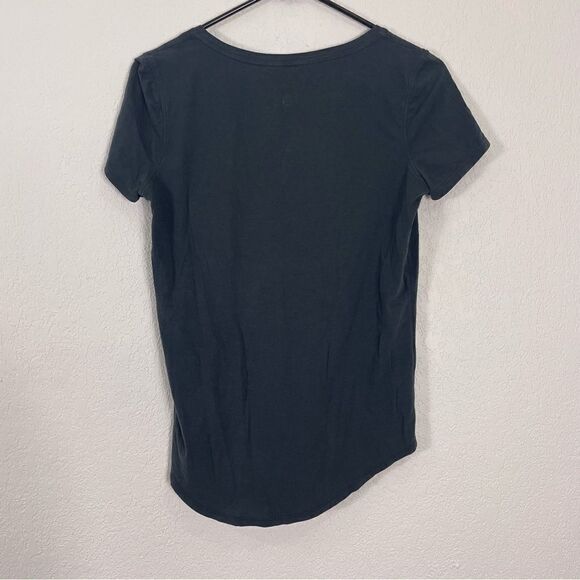 Lululemon Dark Grey V Neck Short Sleeve Top - Picture 2 of 3